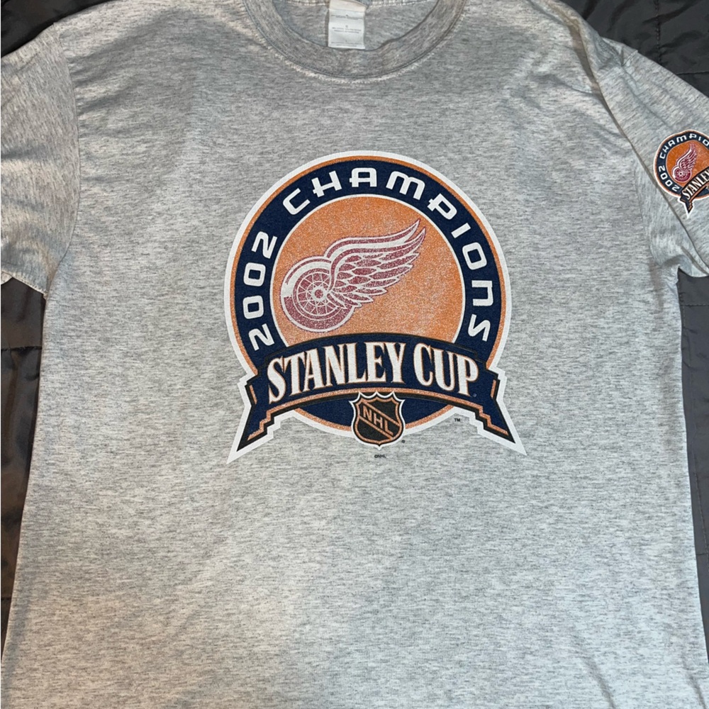 Men’s Vintage Stanley Cup Champions‎ 2002 tshirt